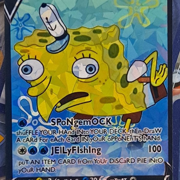 Spongebob Pokemon Card - Picture 7 of 8